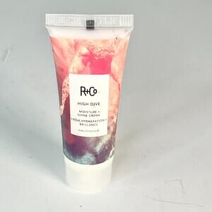 R+Co High Dive Mositure + Shine Hair Cream Hydration Smooth Travel .5oz 15ml New